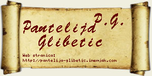 Pantelija Glibetić vizit kartica